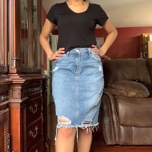 Denim skirt